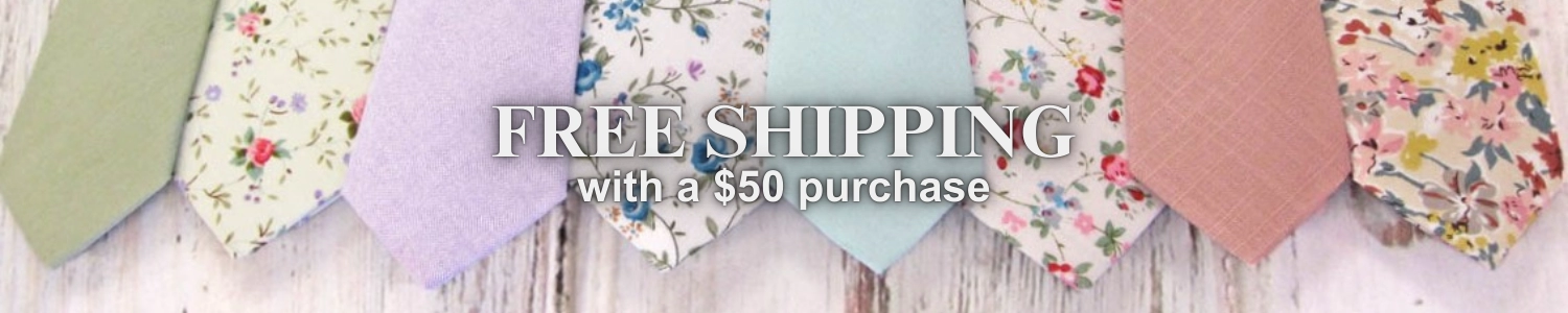 Free Shipping with $50 purchase at Tie One On